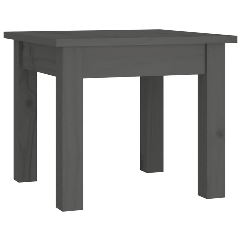 Coffee Table Grey 35x35x30 cm Solid Wood Pine