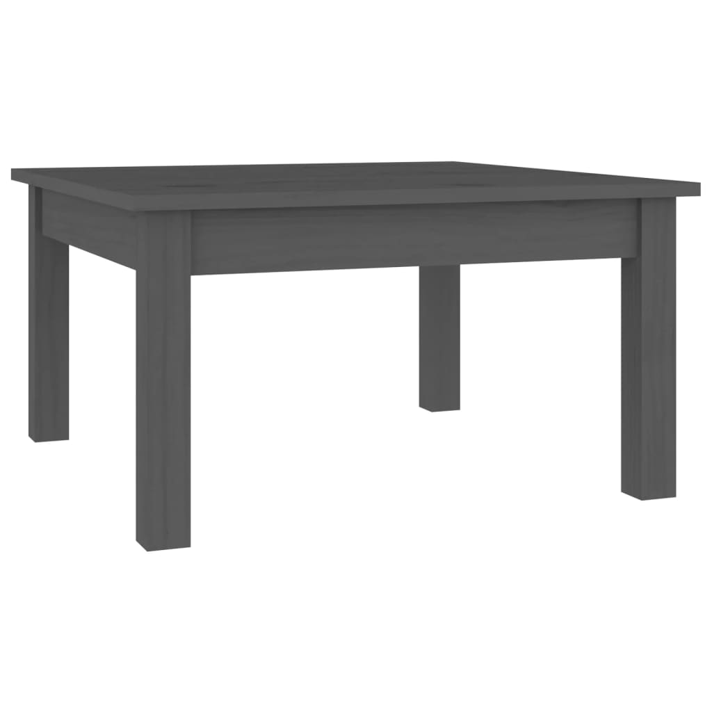 Coffee Table Grey 55x55x30 cm Solid Wood Pine