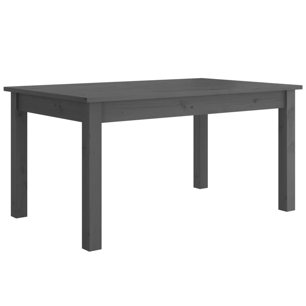 Coffee Table Grey 80x50x40 cm Solid Wood Pine
