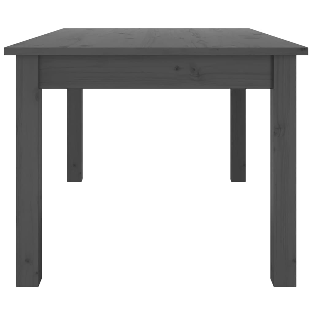 Coffee Table Grey 80x50x40 cm Solid Wood Pine