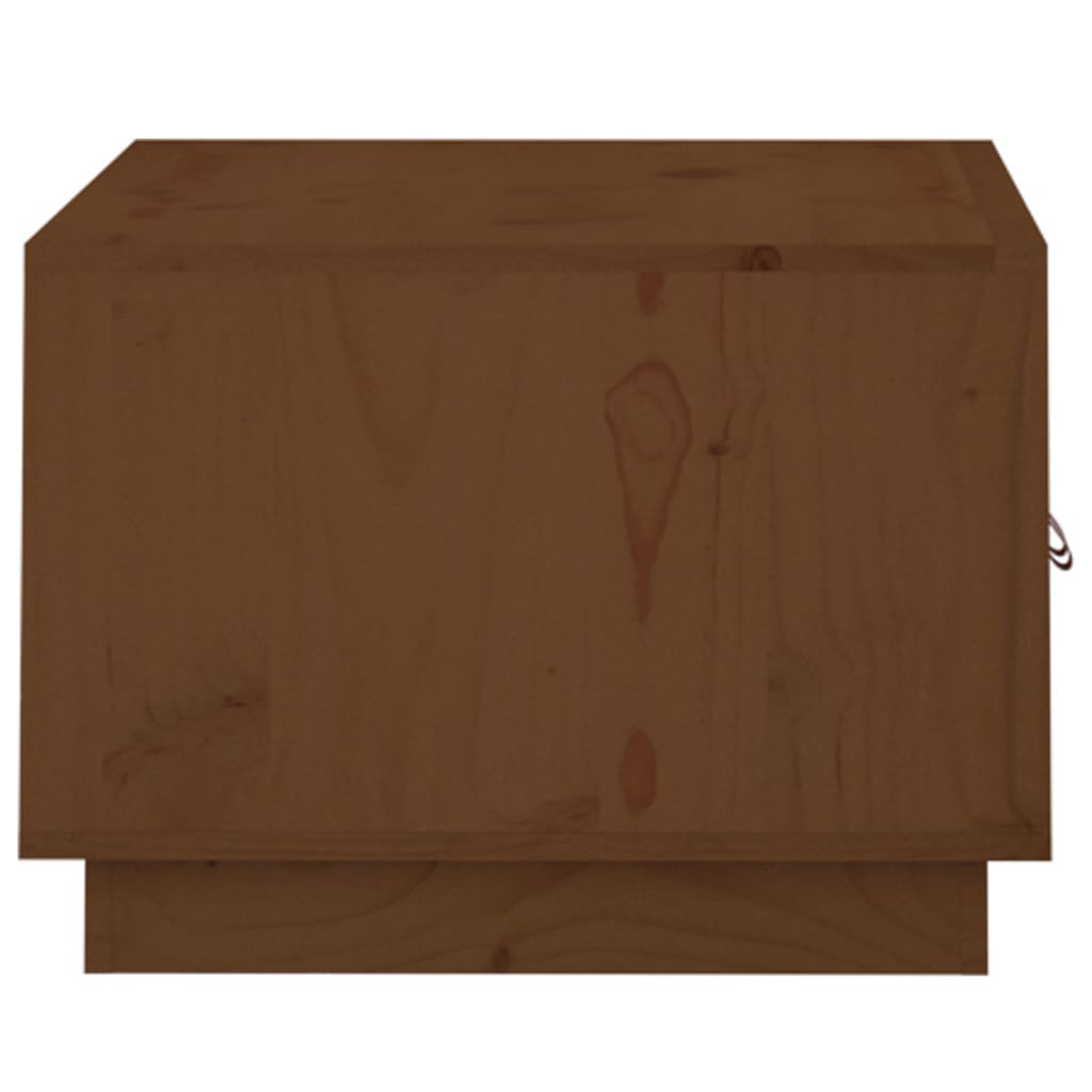Coffee Table Honey Brown 80x50x35 cm Solid Wood Pine