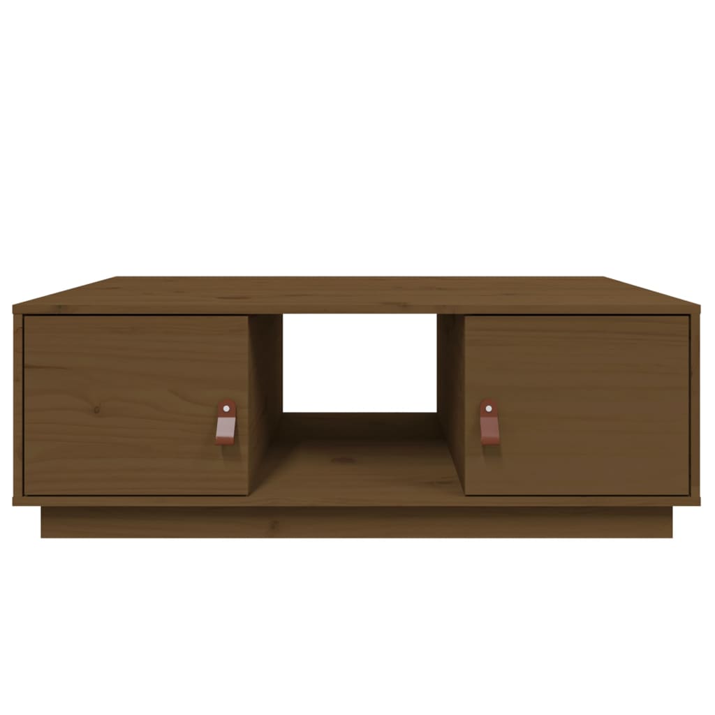 Coffee Table Honey Brown 100x50x35 cm Solid Wood Pine