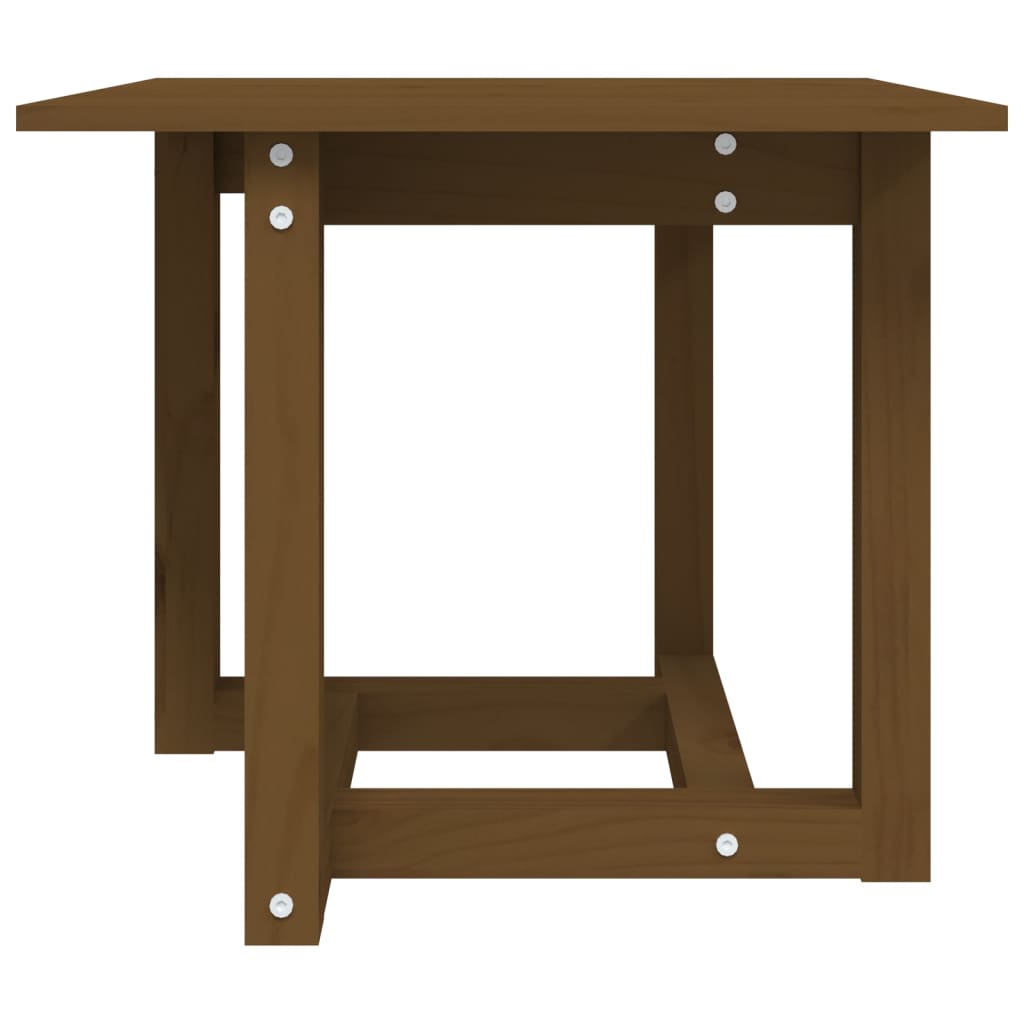 Coffee Table Honey Brown 50x50x45 cm Solid Wood Pine