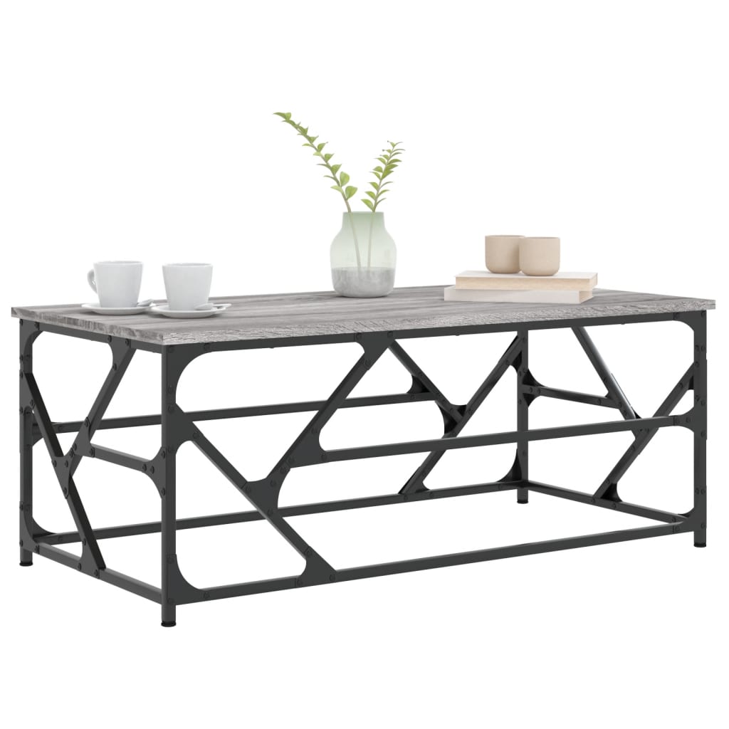 Coffee Table Grey Sonoma 100x50x40 cm Engineered Wood