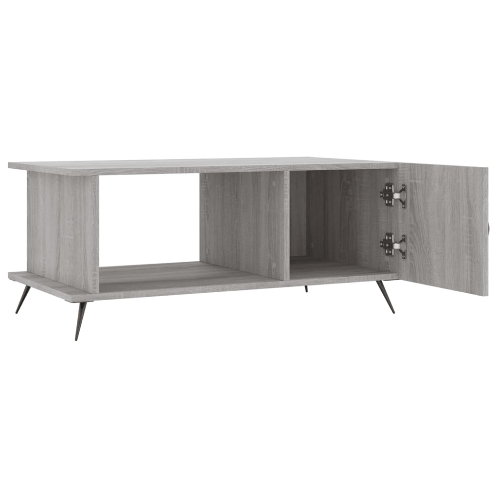 Coffee Table Grey Sonoma 90x50x40 cm Engineered Wood
