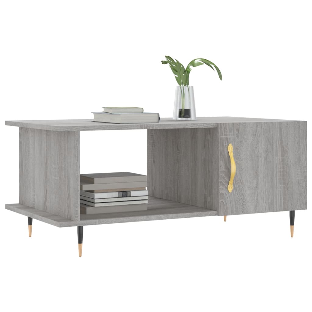 Coffee Table Grey Sonoma 90x50x40 cm Engineered Wood