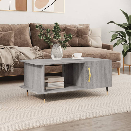 Coffee Table Grey Sonoma 90x50x40 cm Engineered Wood