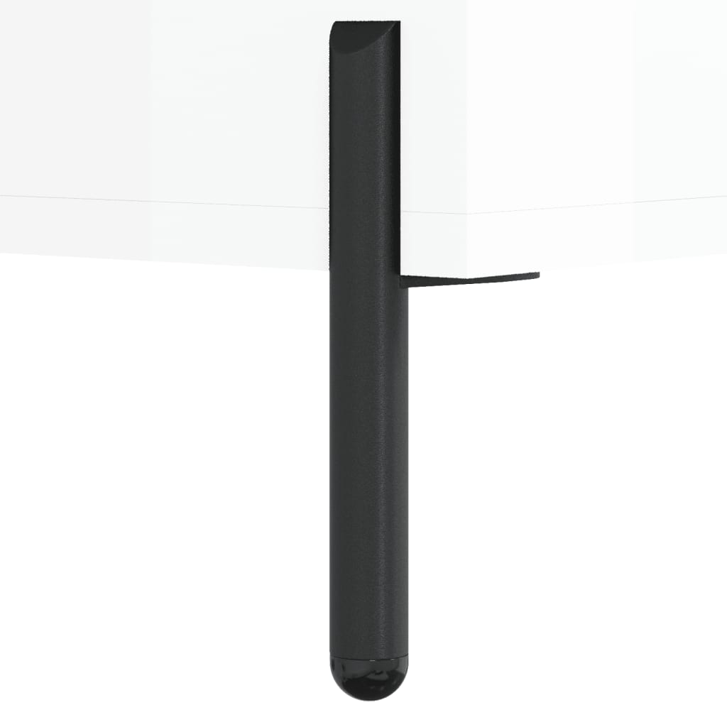 Coffee Table High Gloss White 90x50x40 cm Engineered Wood