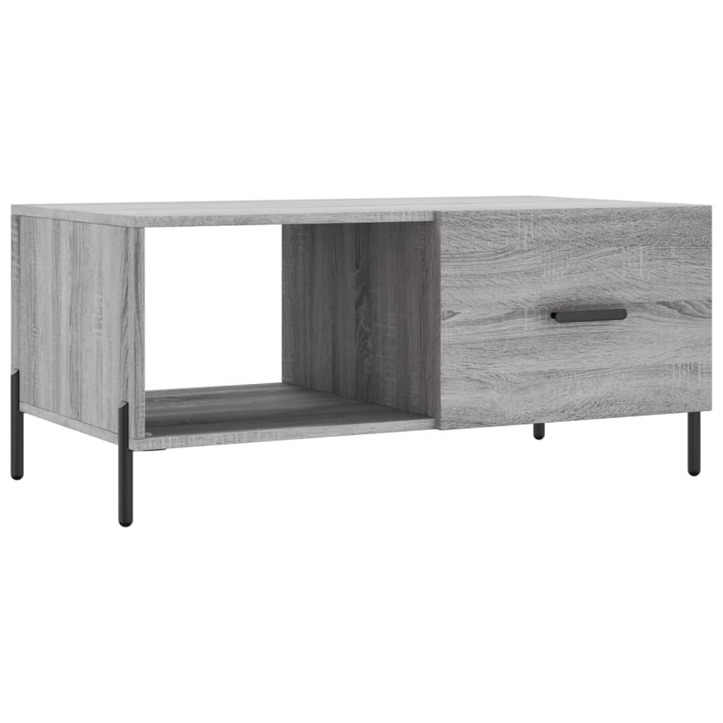 Coffee Table Grey Sonoma 90x50x40 cm Engineered Wood