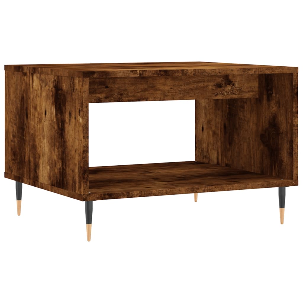 Coffee Table Smoked Oak 60x50x40 cm Engineered Wood