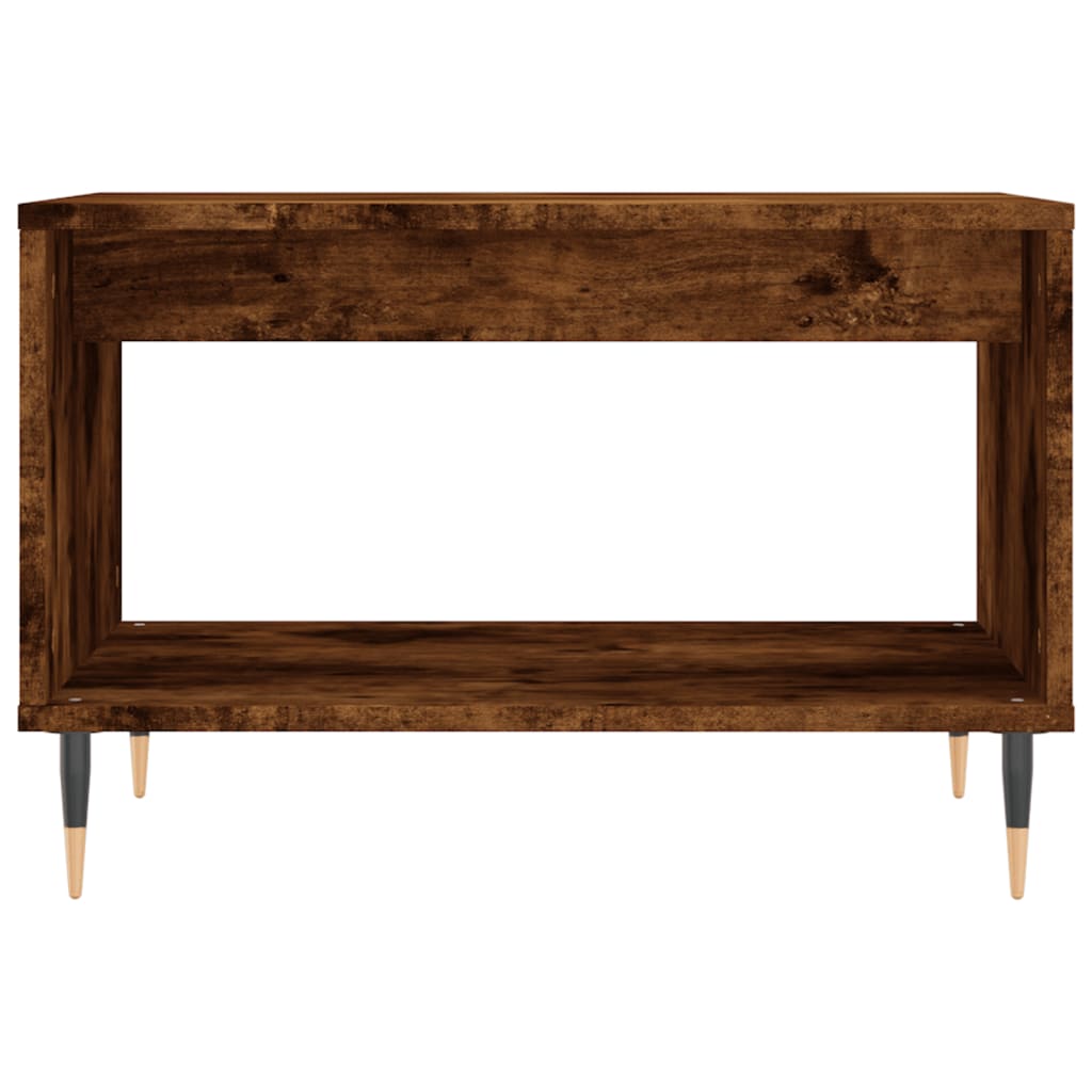 Coffee Table Smoked Oak 60x50x40 cm Engineered Wood