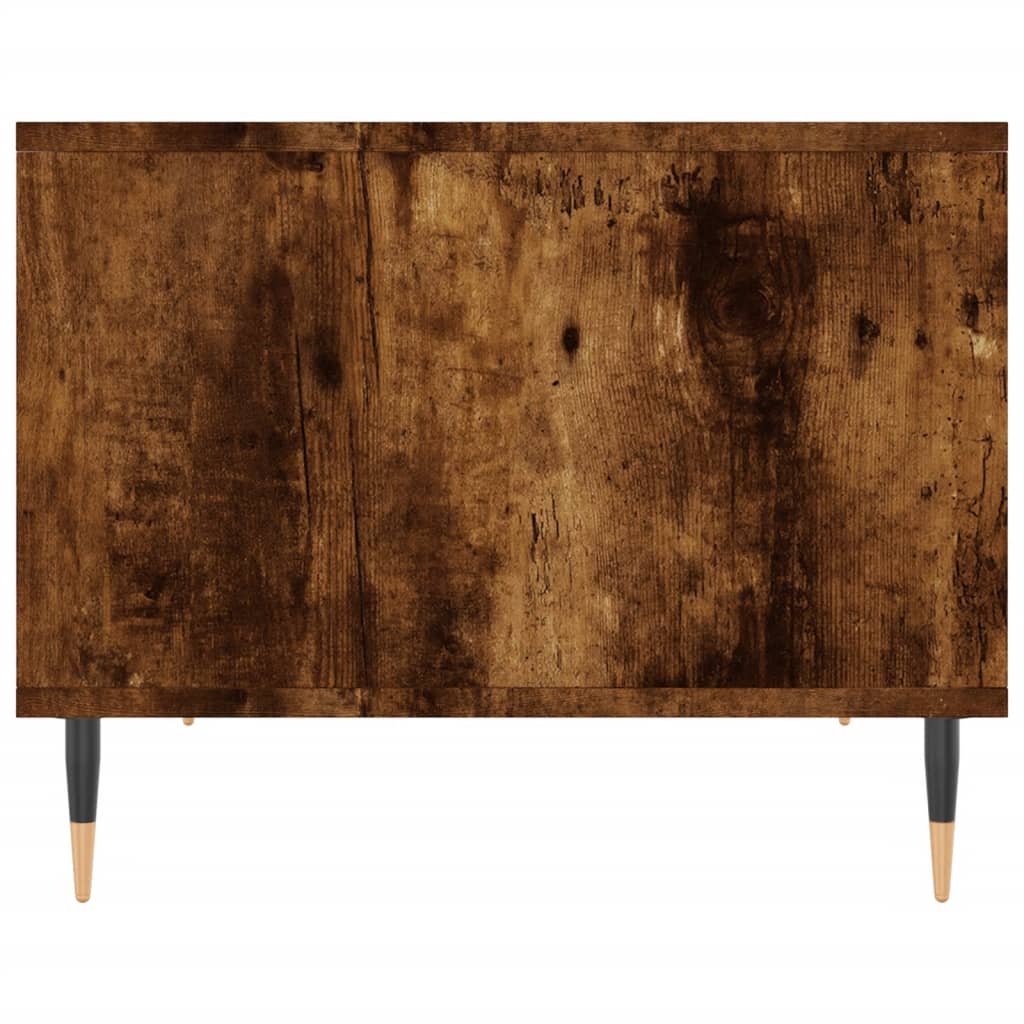 Coffee Table Smoked Oak 60x50x40 cm Engineered Wood