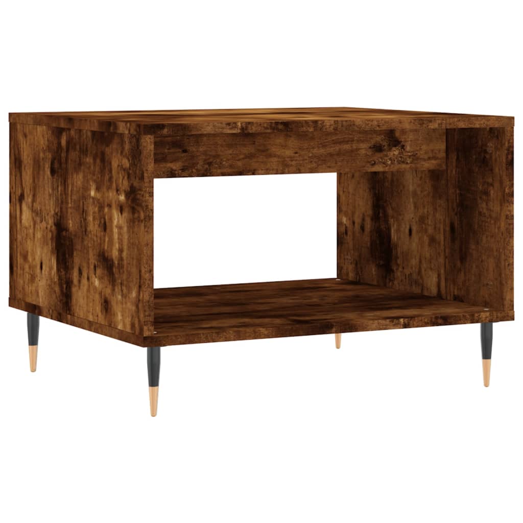 Coffee Table Smoked Oak 60x50x40 cm Engineered Wood