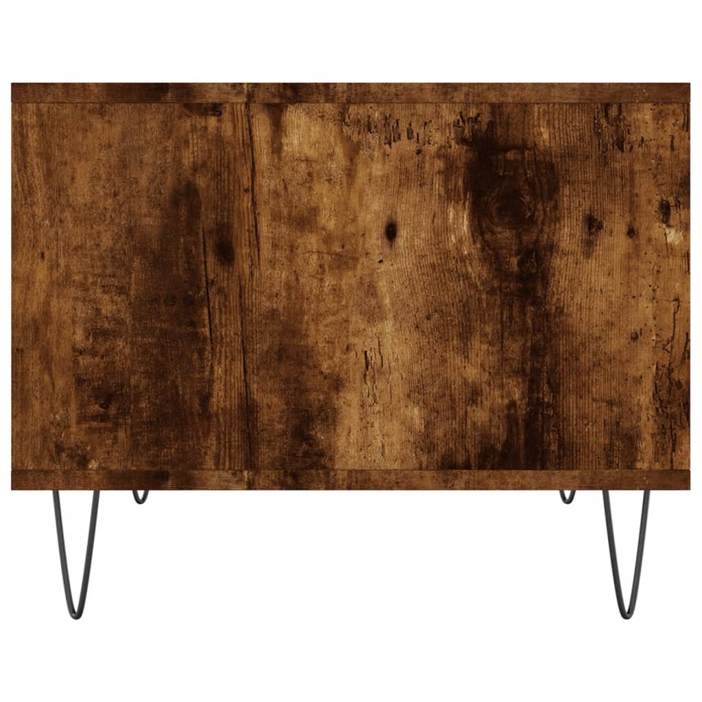Coffee Table Smoked Oak 60x50x40 cm Engineered Wood
