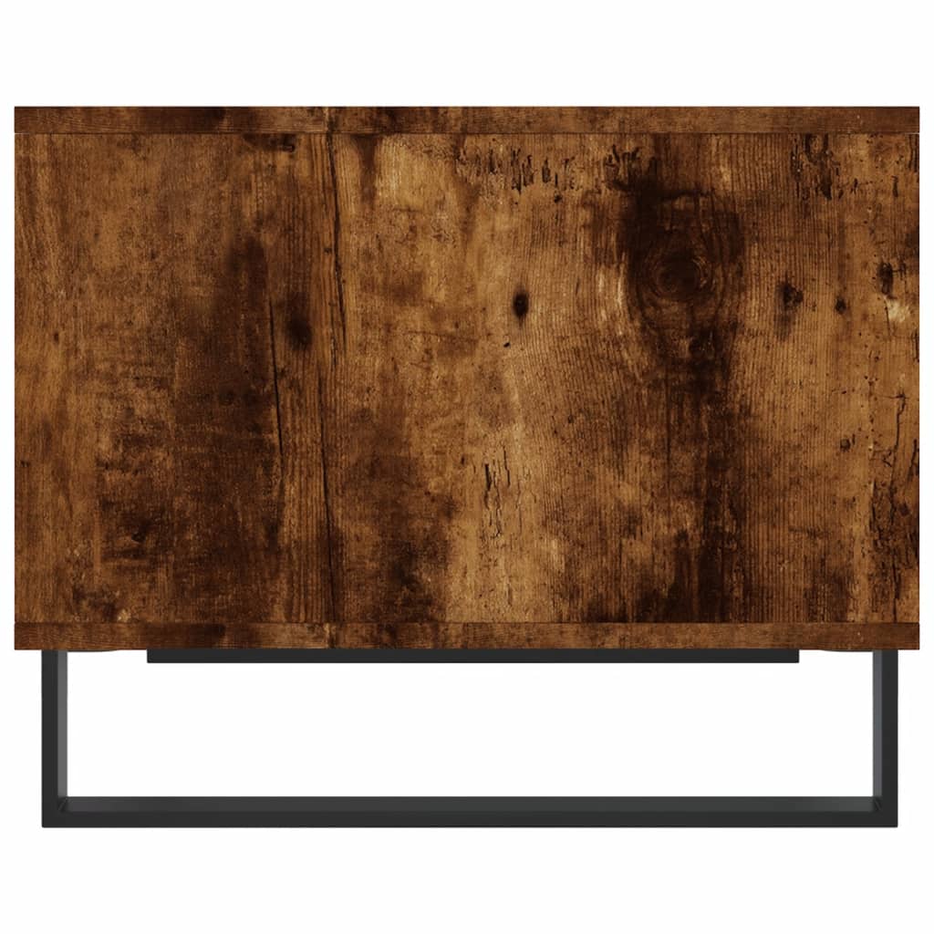 Coffee Table Smoked Oak 60x50x40 cm Engineered Wood