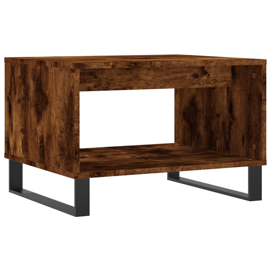 Coffee Table Smoked Oak 60x50x40 cm Engineered Wood