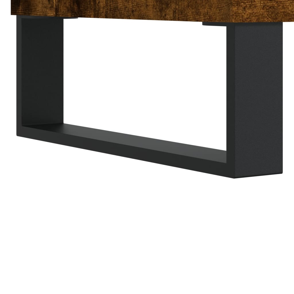 Coffee Table Smoked Oak 60x50x40 cm Engineered Wood
