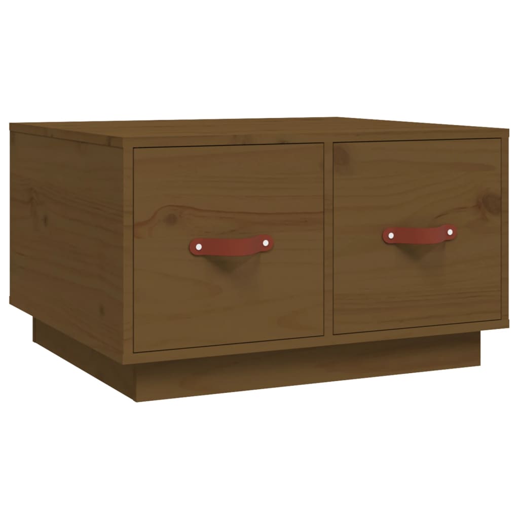 Coffee Table Honey Brown 60x53x35 cm Solid Wood Pine