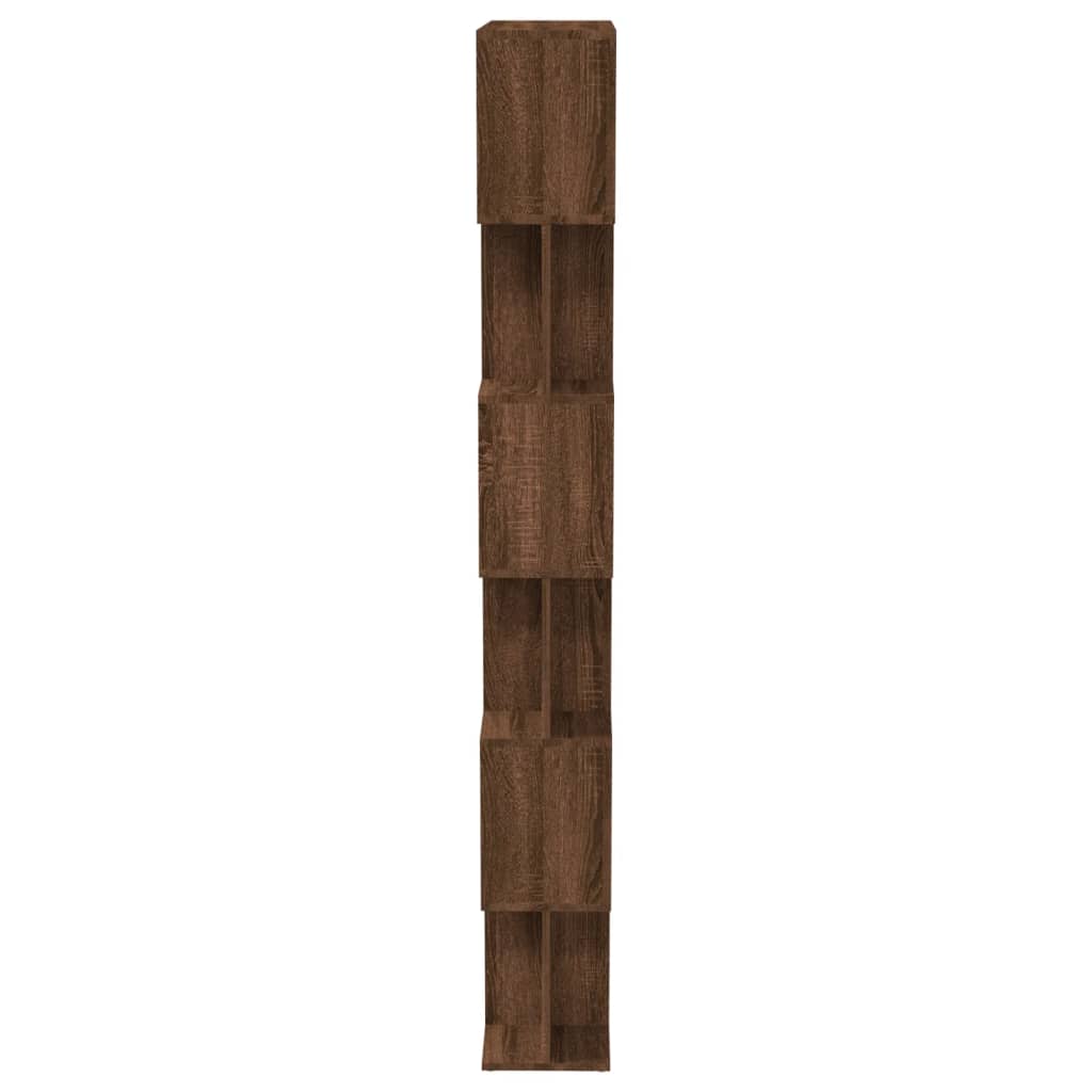 Book Cabinet/Room Divider Brown Oak 80x24x192 cm Engineered Wood
