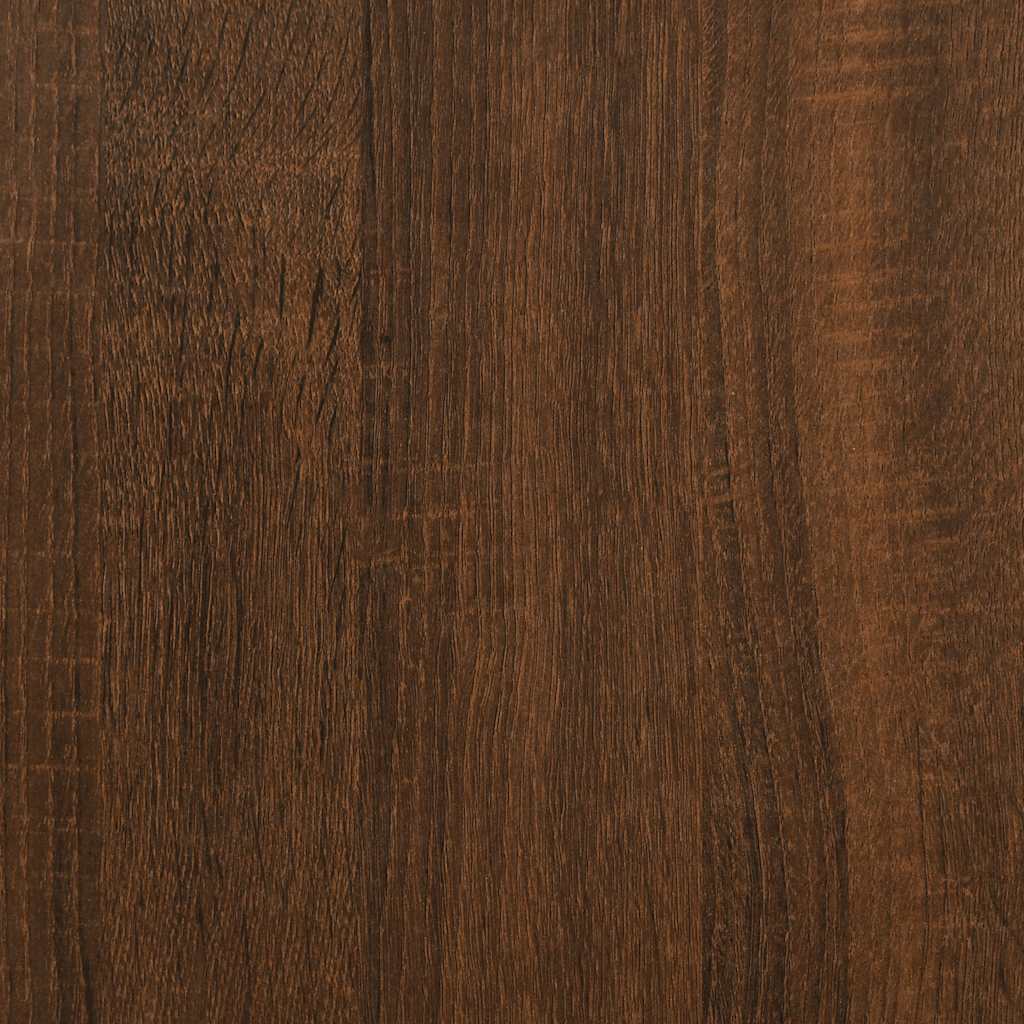 Book Cabinet/Sideboard Brown Oak 50x25x80 cm Engineered Wood