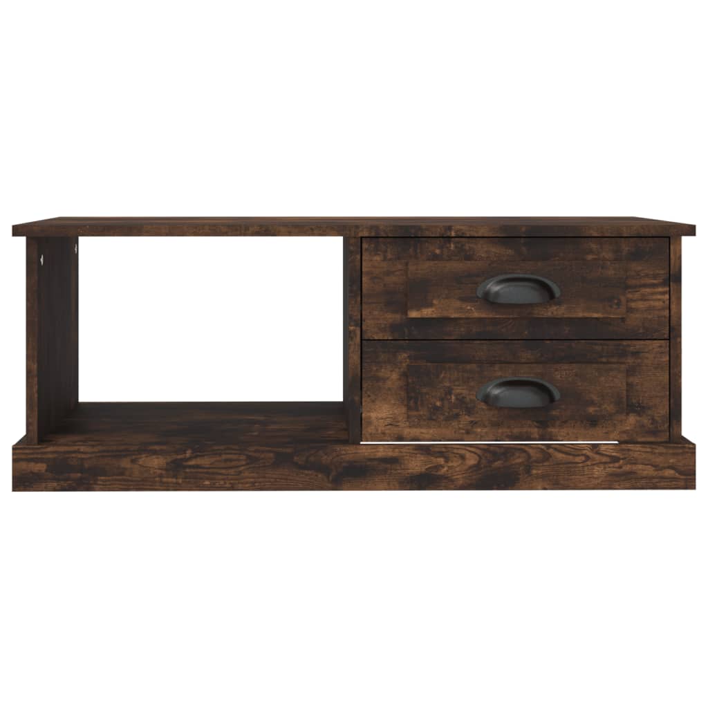 Coffee Table Smoked Oak 90x50x35 cm Engineered Wood