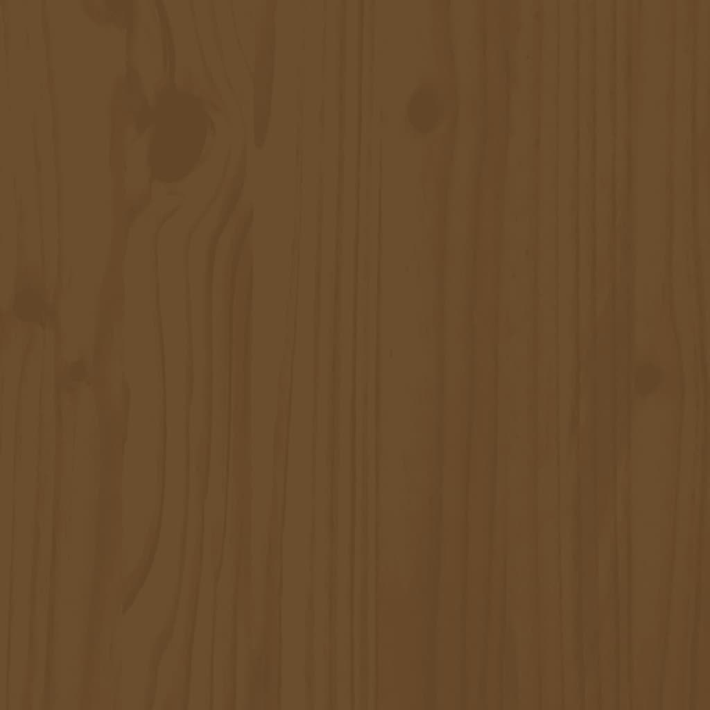 2 Piece Garden Lounge Set Honey Brown Solid Wood Pine