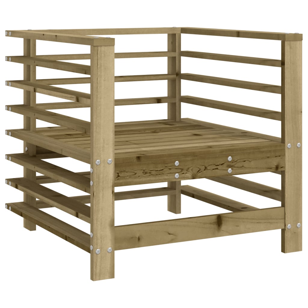 7 Piece Garden Lounge Set Impregnated Wood Pine