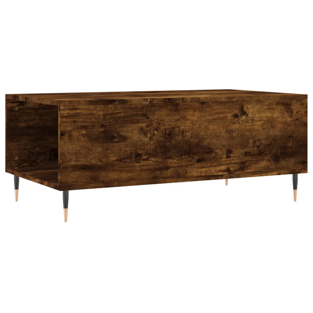 Coffee Table Smoked Oak 90x50x36.5 cm Engineered Wood