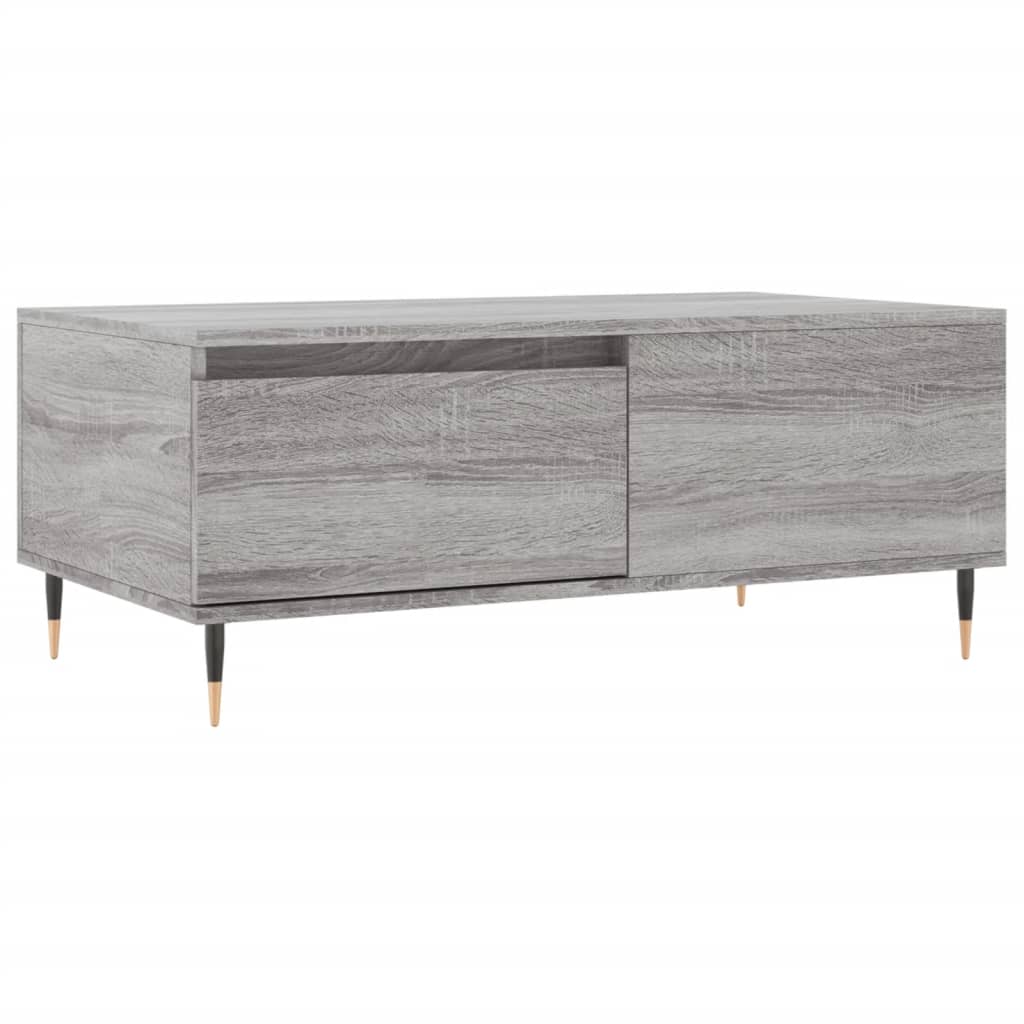 Coffee Table Grey Sonoma 90x50x36.5 cm Engineered Wood