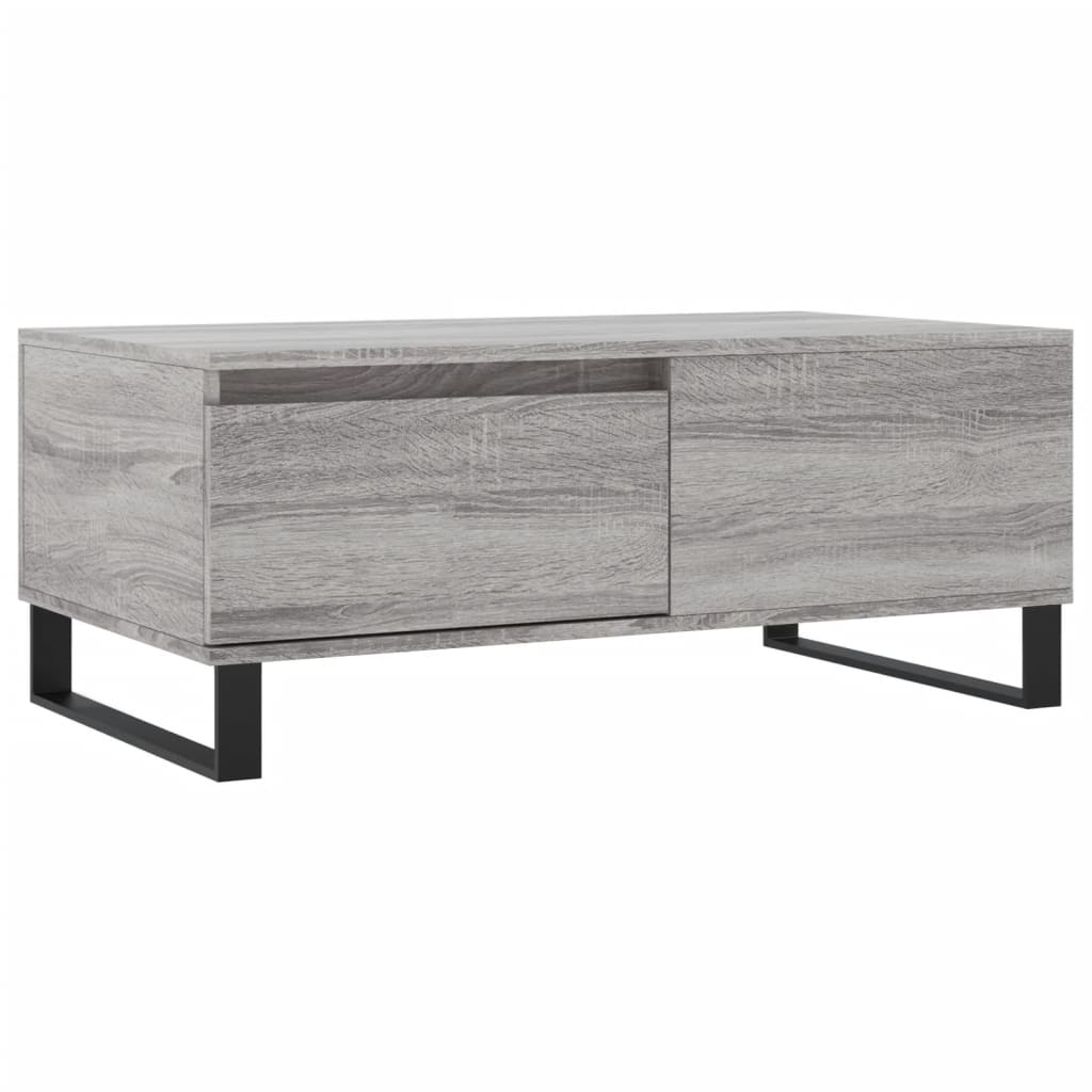 Coffee Table Grey Sonoma 90x50x36.5 cm Engineered Wood