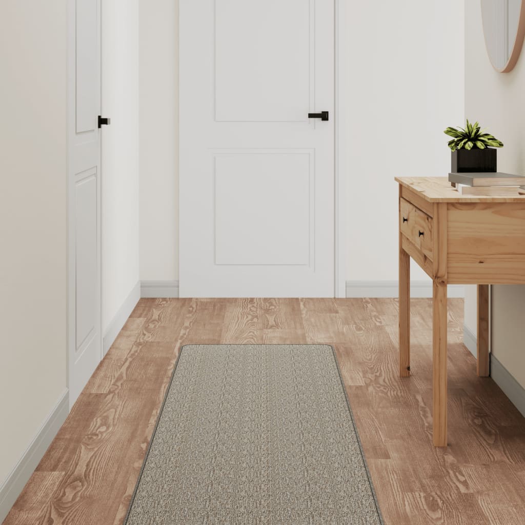 Carpet Runner Sisal Look Taupe 50x200 cm
