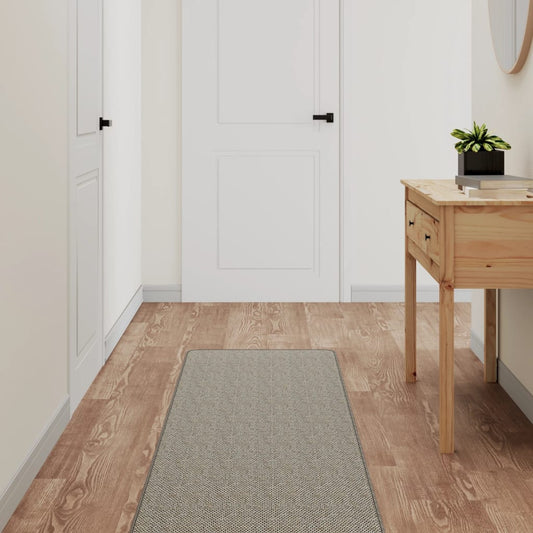 Carpet Runner Sisal Look Taupe 50x250 cm