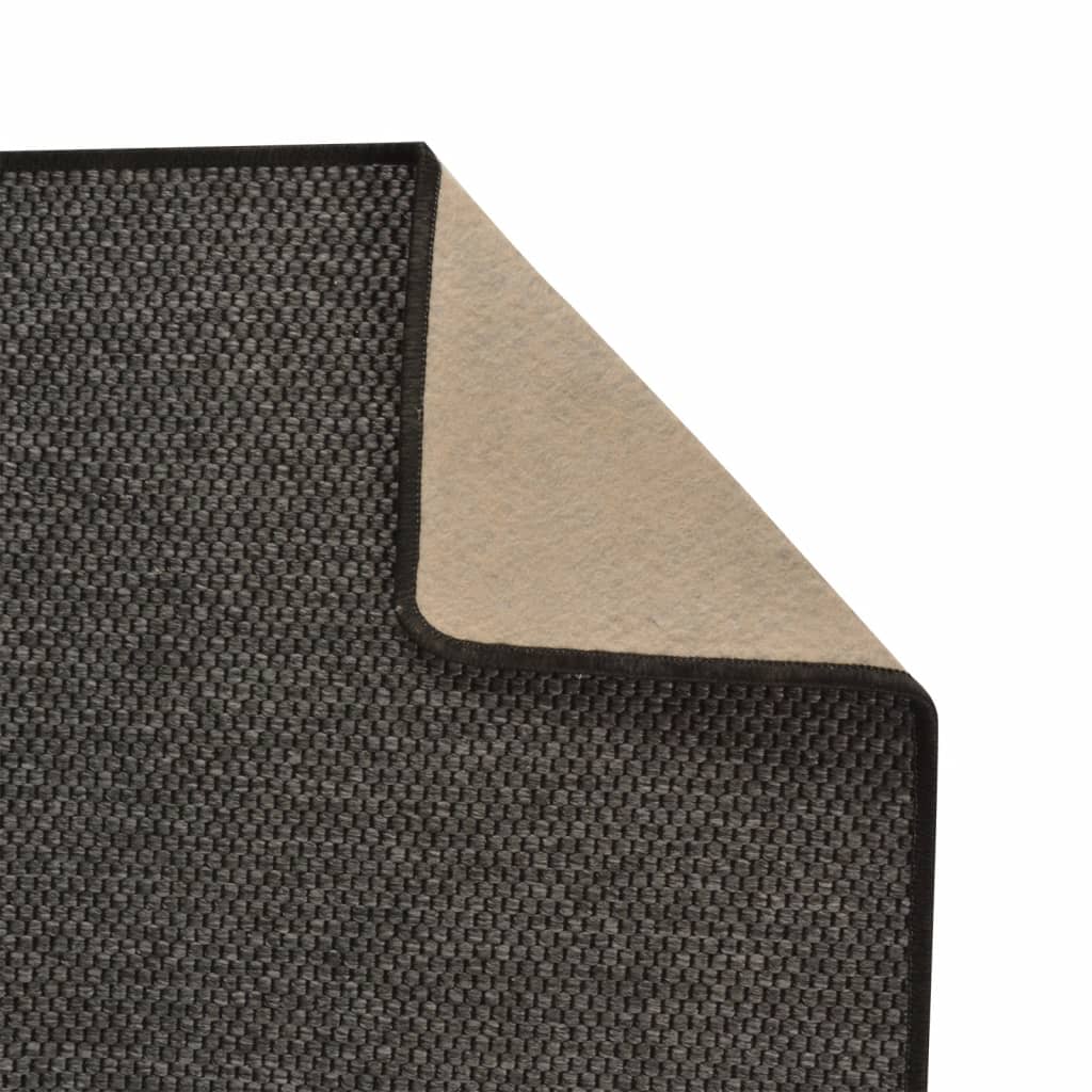 Carpet Runner Sisal Look Anthracite 50x150 cm