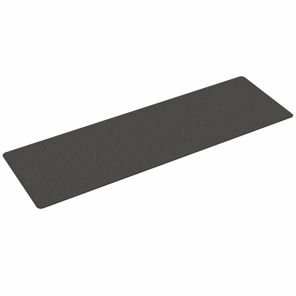 Carpet Runner Sisal Look Anthracite 80x250 cm