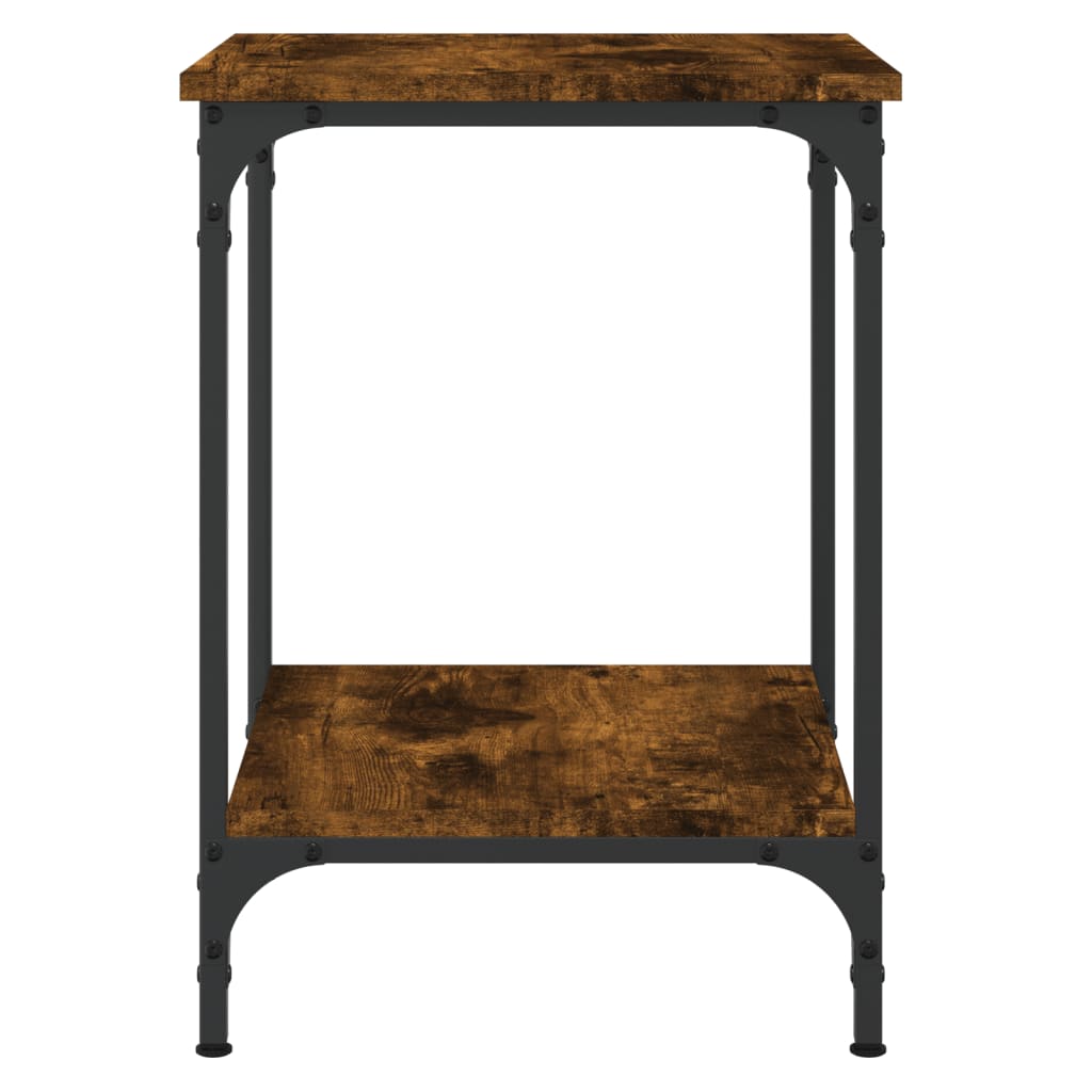 Coffee Table Smoked Oak 40x40x55 cm Engineered Wood