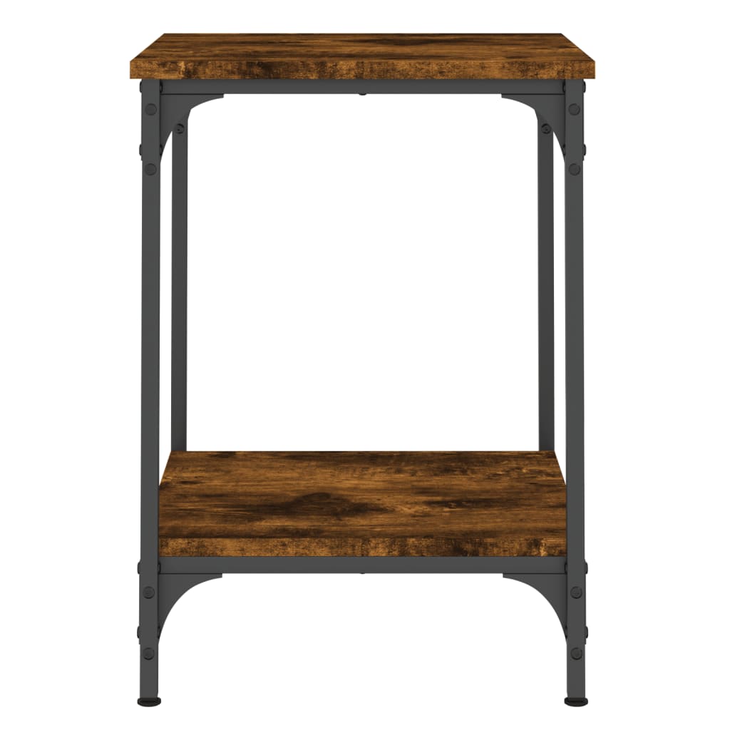 Coffee Table Smoked Oak 40x40x55 cm Engineered Wood