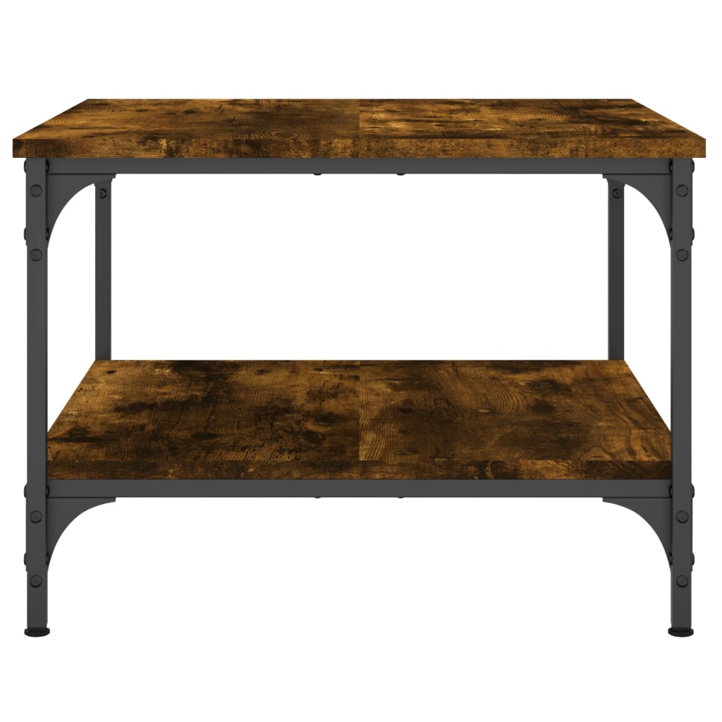 Coffee Table Smoked Oak 55x55x40 cm Engineered Wood