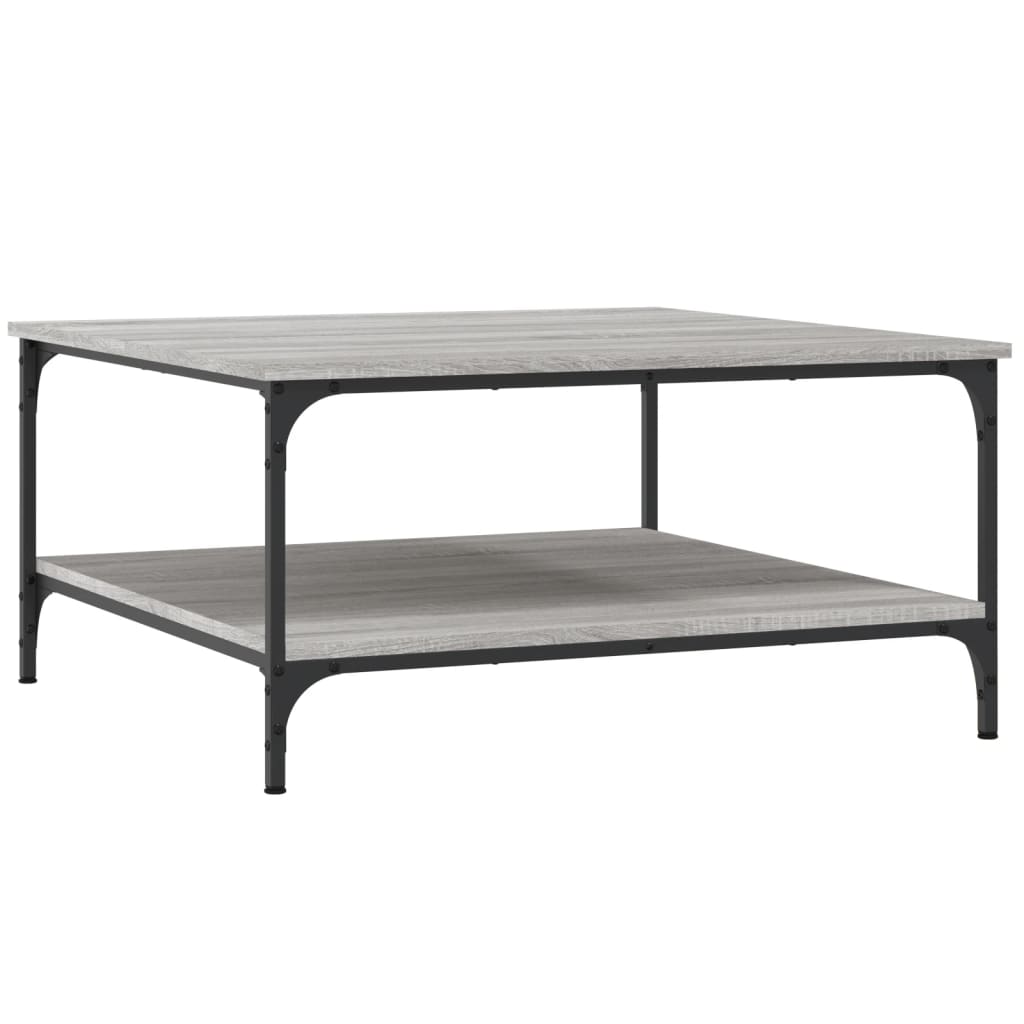 Coffee Table Grey Sonoma 80x80x40 cm Engineered Wood