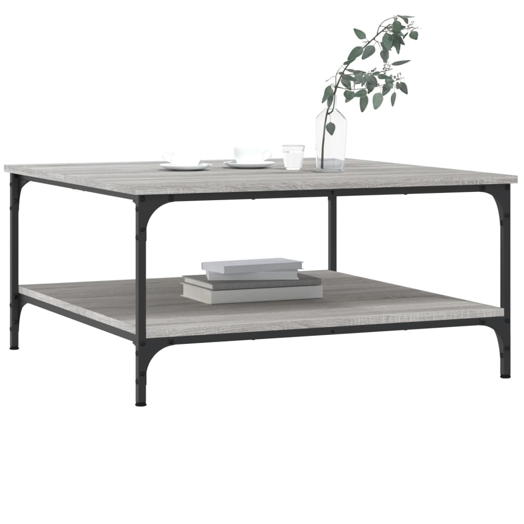 Coffee Table Grey Sonoma 80x80x40 cm Engineered Wood