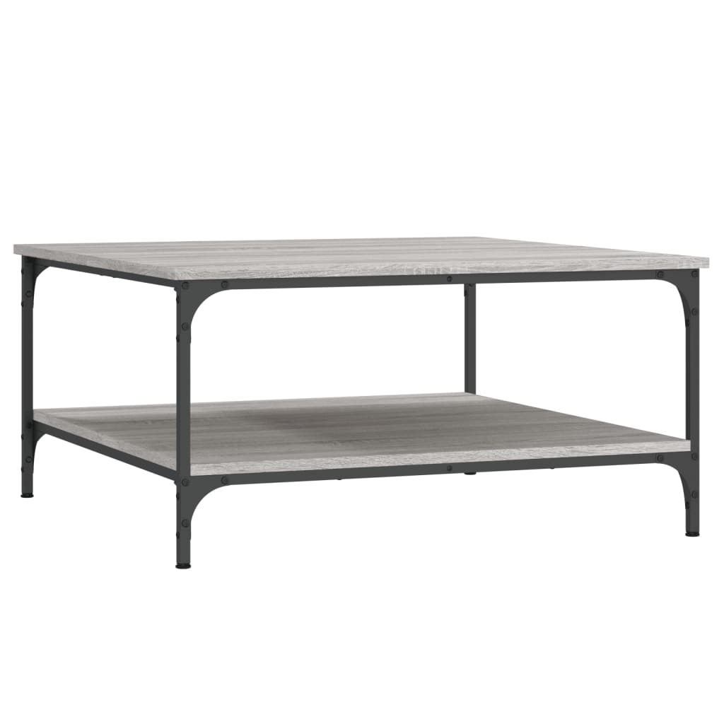 Coffee Table Grey Sonoma 80x80x40 cm Engineered Wood