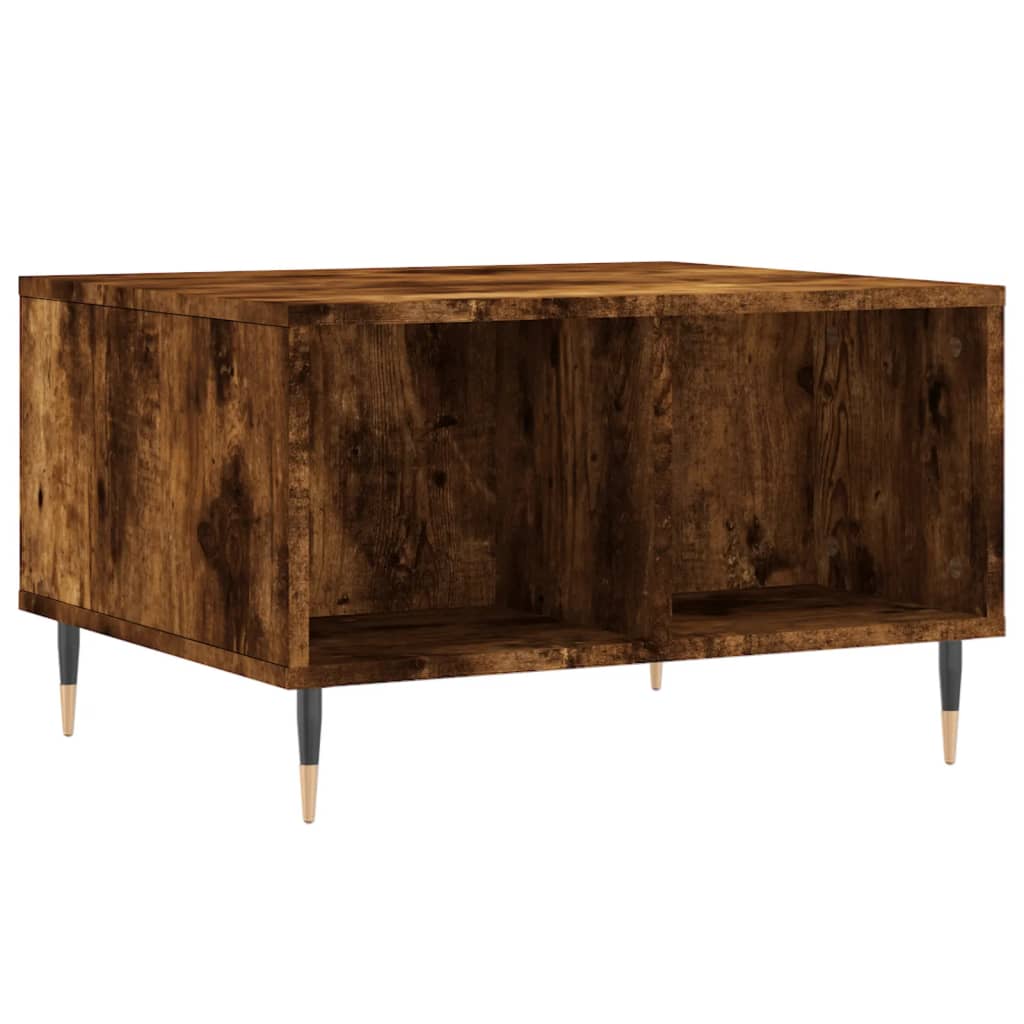 Coffee Table Smoked Oak 60x50x36.5 cm Engineered Wood