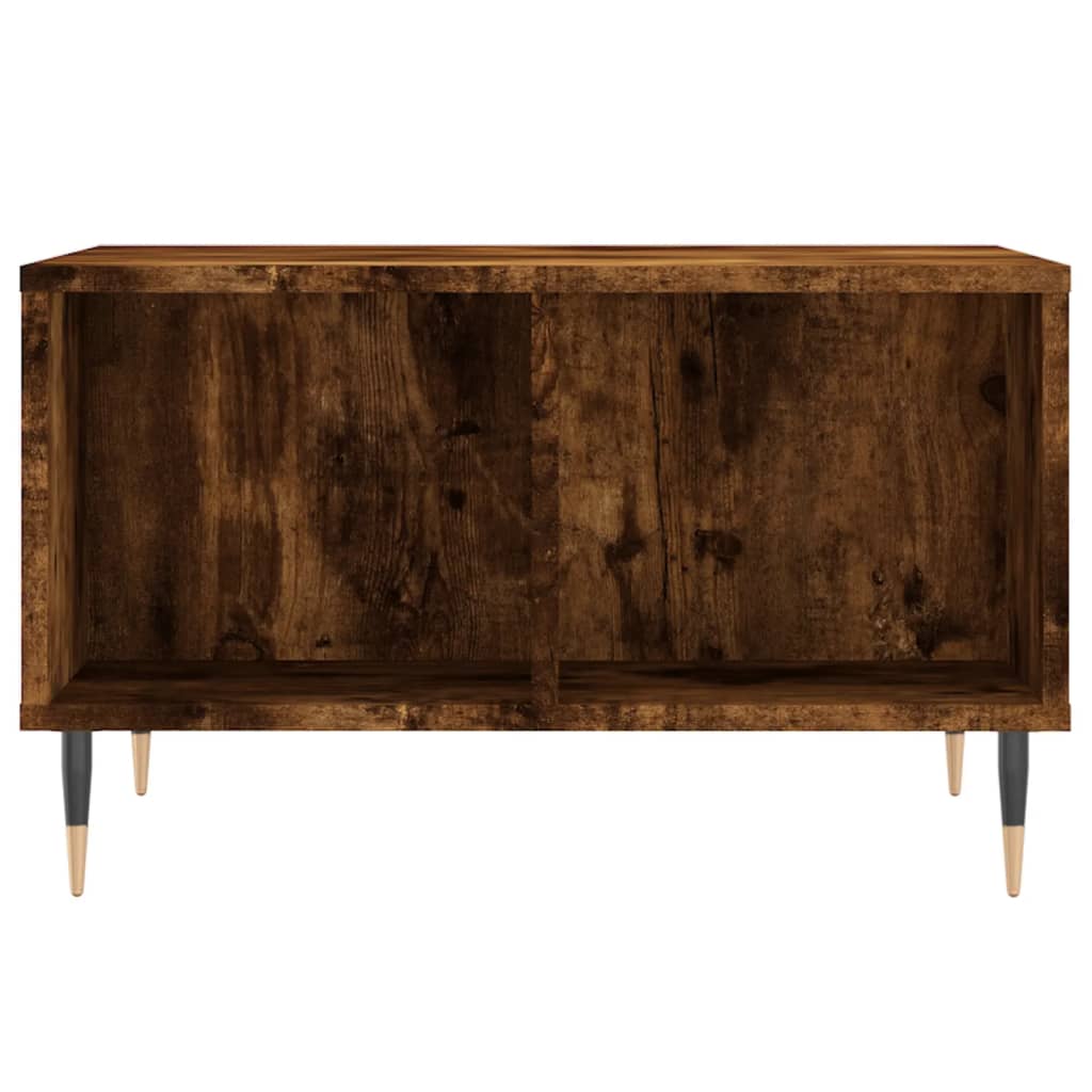Coffee Table Smoked Oak 60x50x36.5 cm Engineered Wood