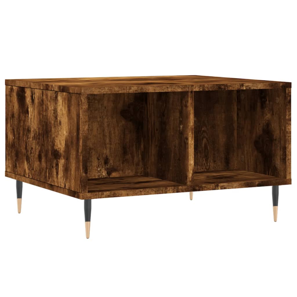 Coffee Table Smoked Oak 60x50x36.5 cm Engineered Wood