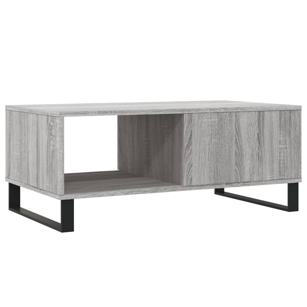 Coffee Table Grey Sonoma 90x50x36.5 cm Engineered Wood