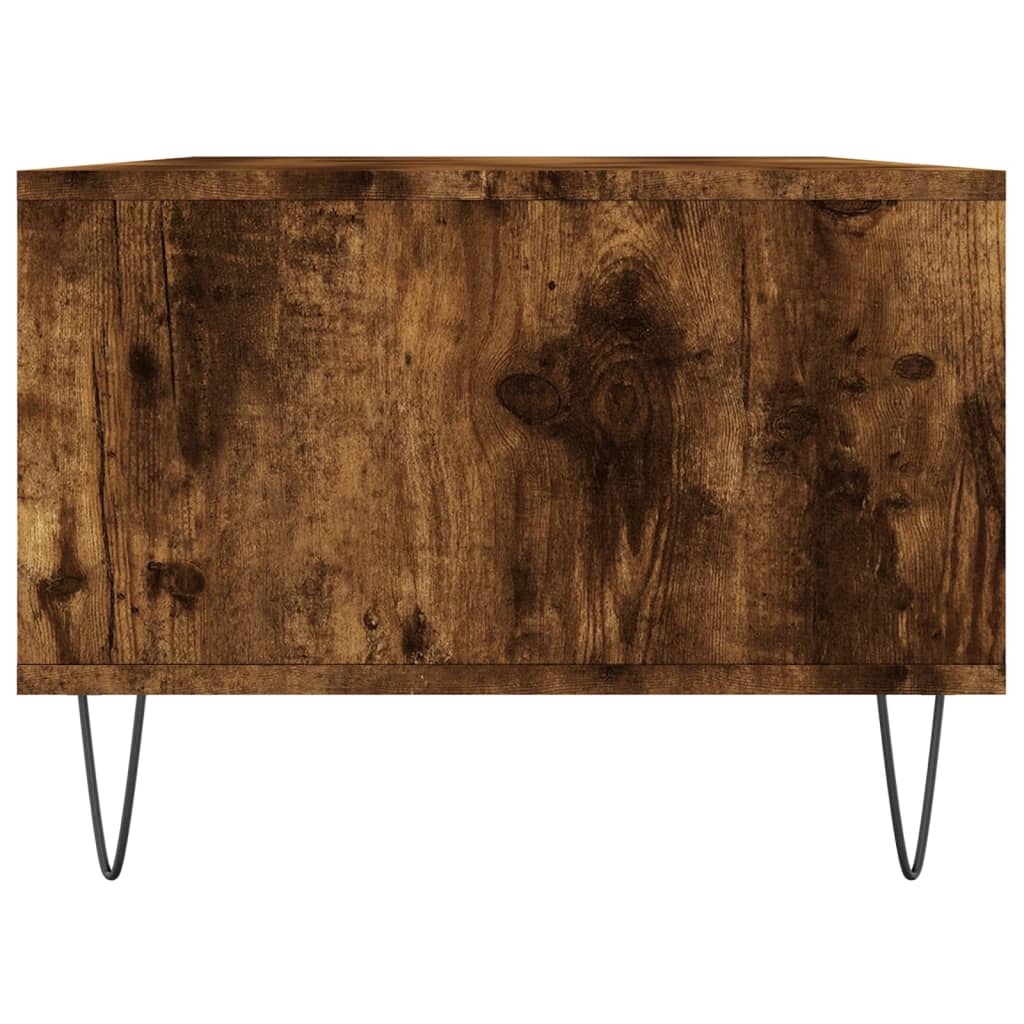 Coffee Table Smoked Oak 90x50x36.5 cm Engineered Wood