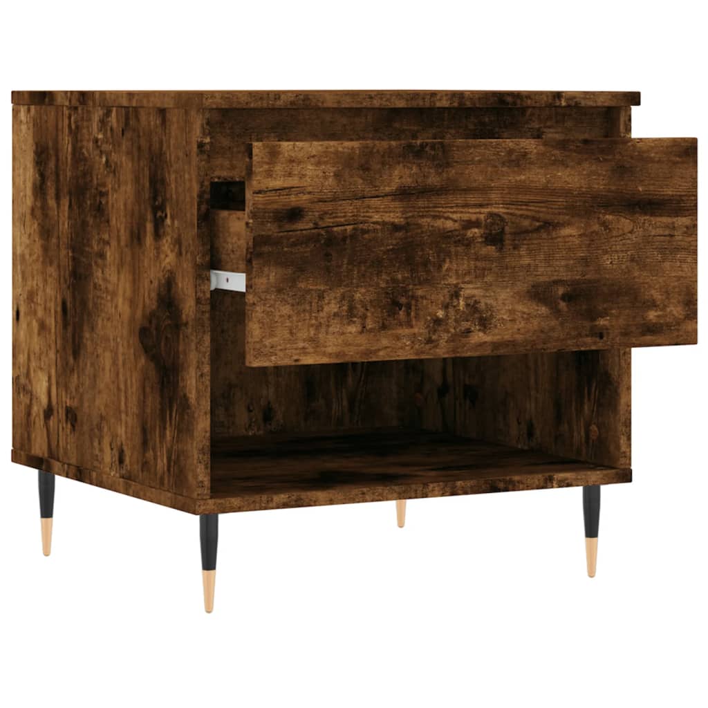 Coffee Table Smoked Oak 50x46x50 cm Engineered Wood