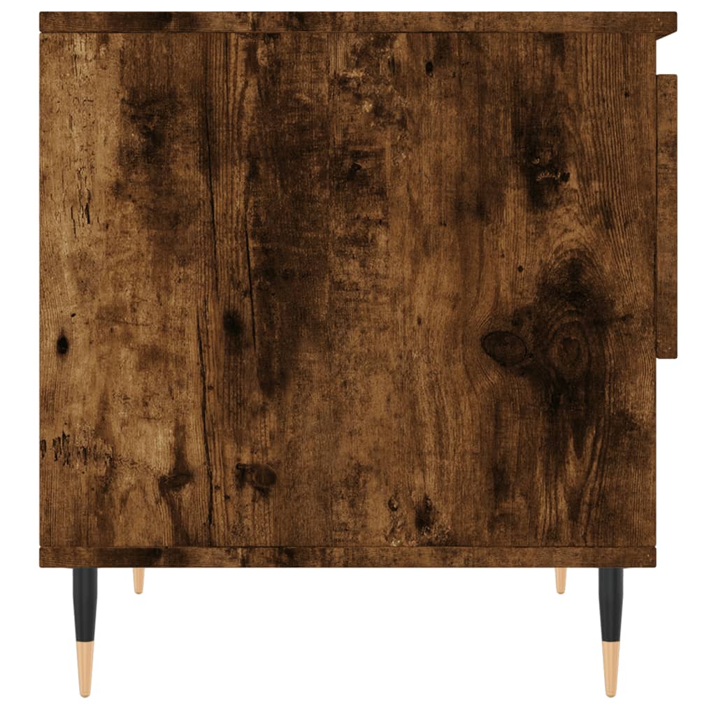 Coffee Table Smoked Oak 50x46x50 cm Engineered Wood