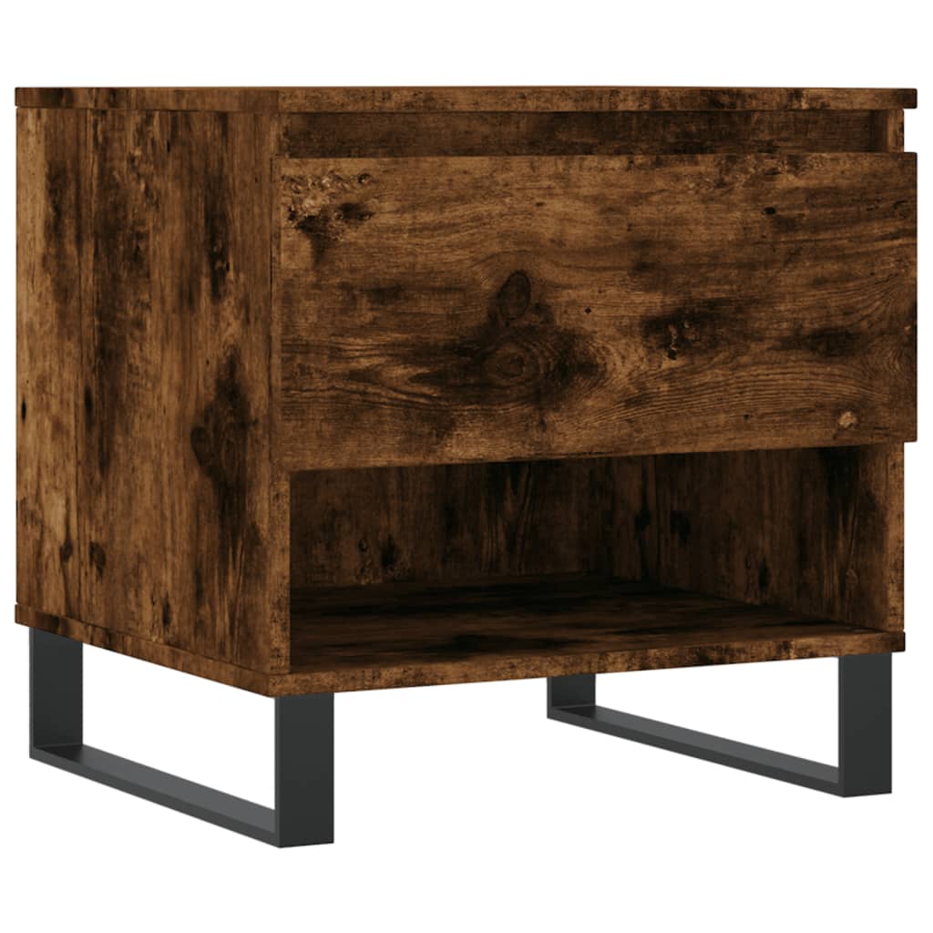 Coffee Table Smoked Oak 50x46x50 cm Engineered Wood