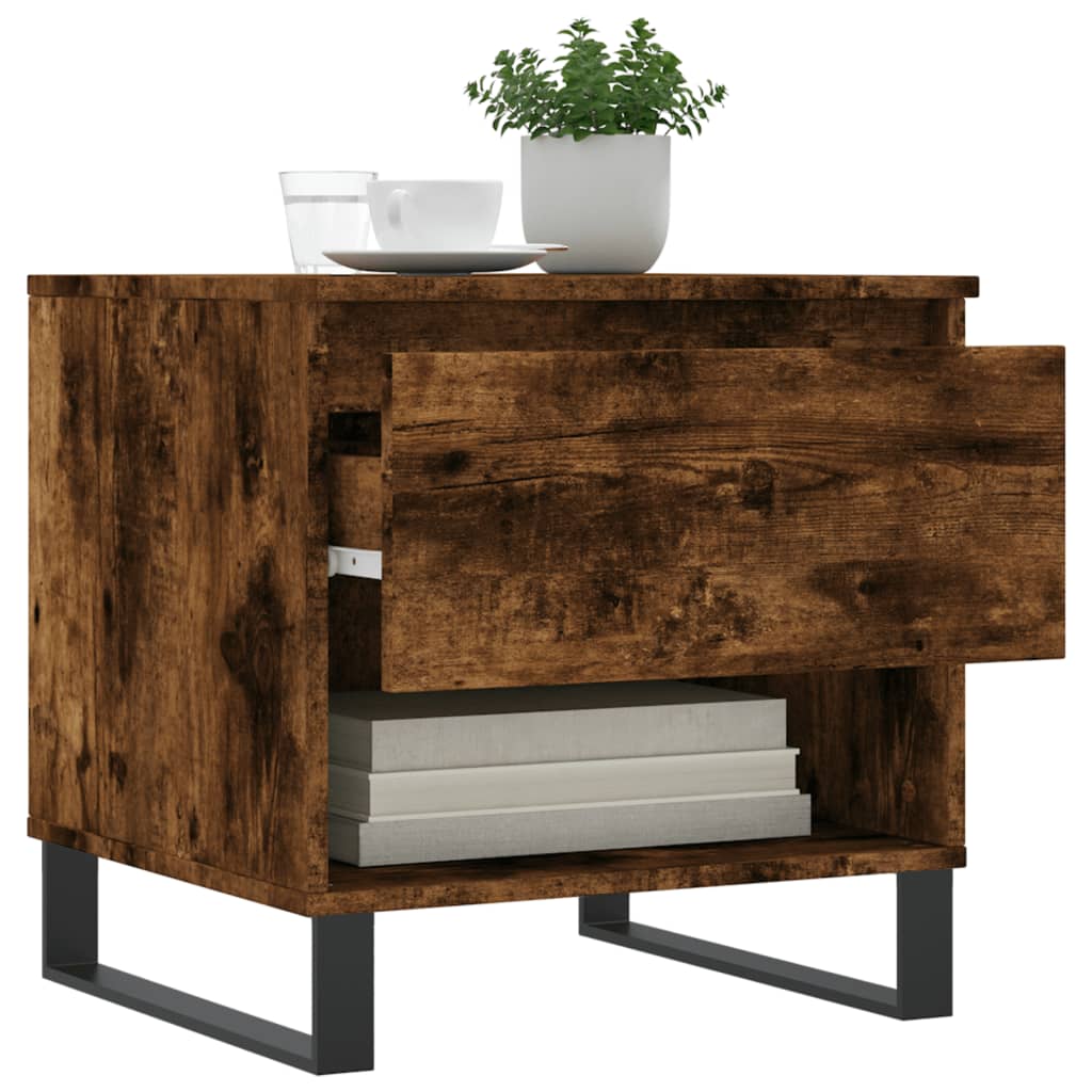 Coffee Table Smoked Oak 50x46x50 cm Engineered Wood