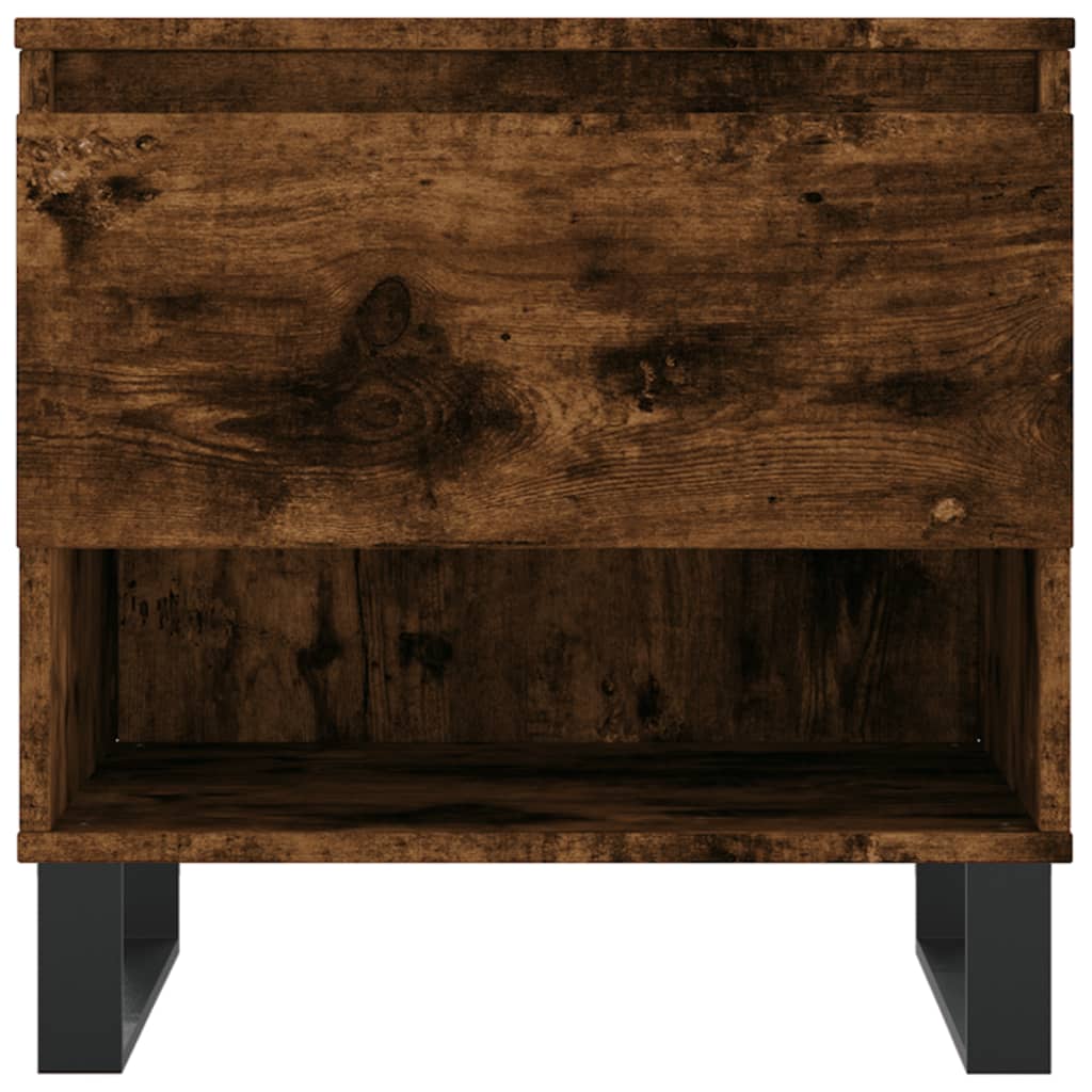 Coffee Table Smoked Oak 50x46x50 cm Engineered Wood